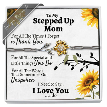 (ALMOST Sold Out) Stepped Up Mom Thank you Enchanted Sunflower - Love You This Much